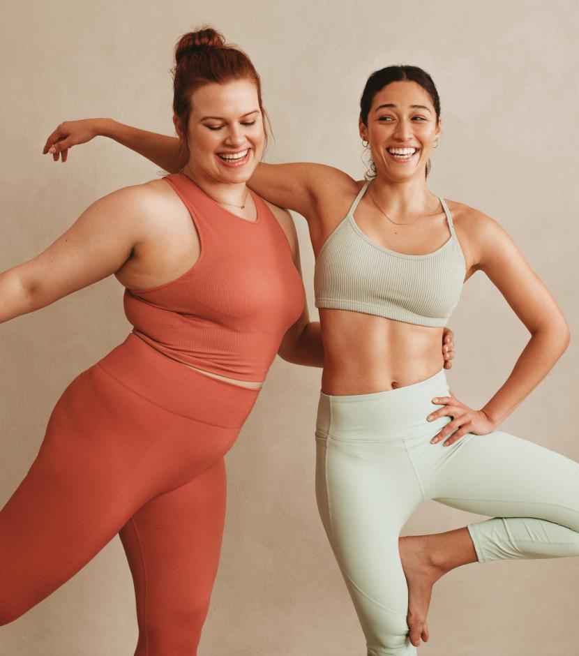 Two People Doing Yoga